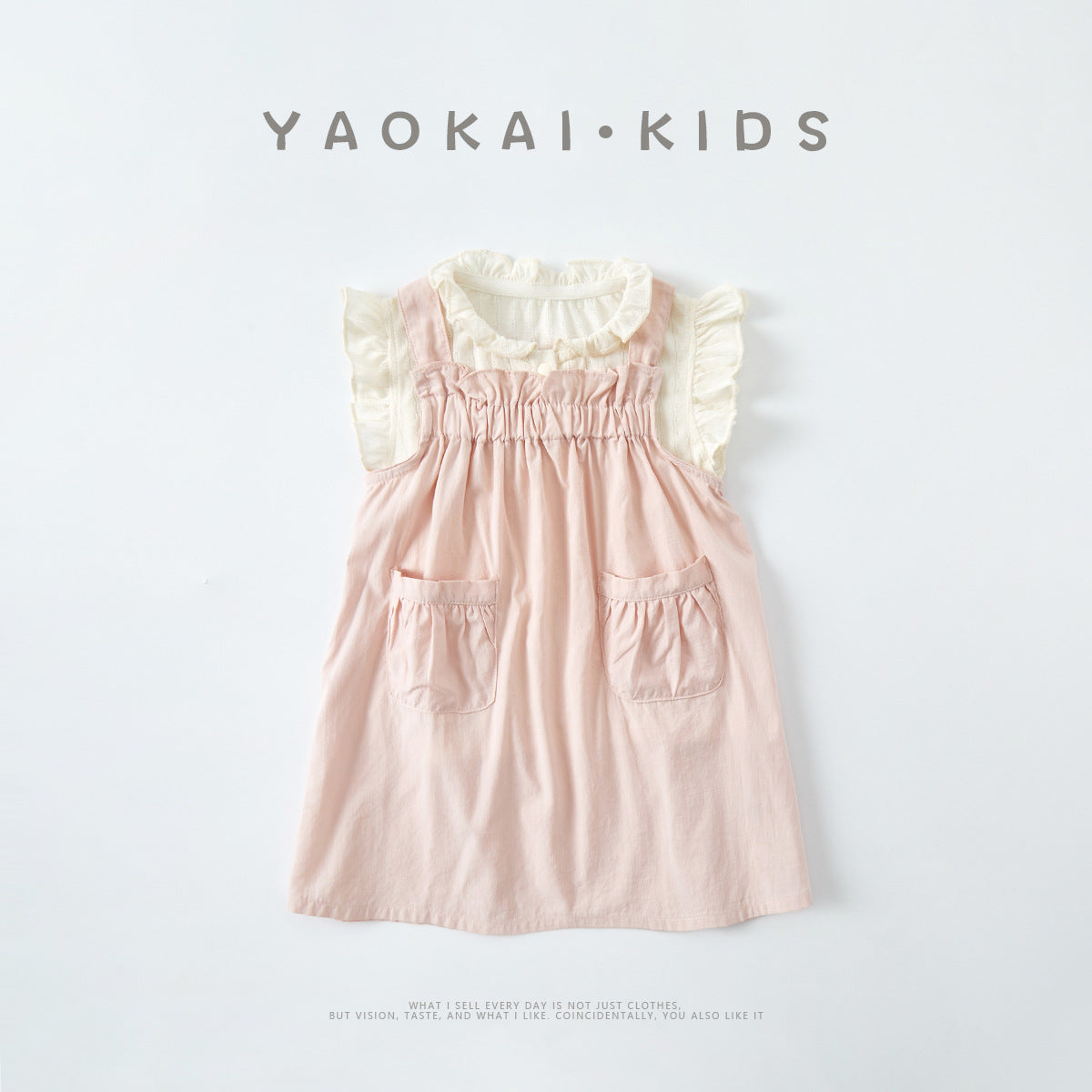 Pocket Overall Dress Set Summer Sleeveless Top and Skirt Two-Piece Outfit