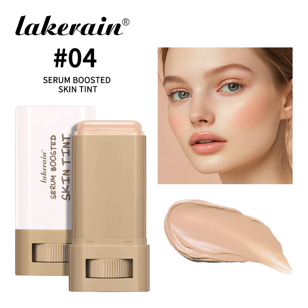 Lakerain Makeup Stick with Color Solid Essence, Long-Lasting Moisturizing Smooth Natural Bare Makeup Concealer Highlighter