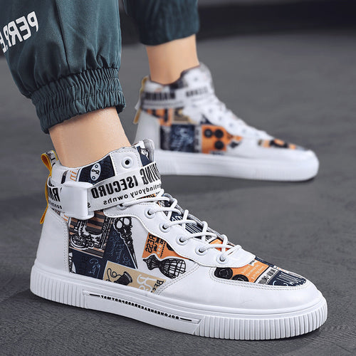 Black High Top Sport Shoes