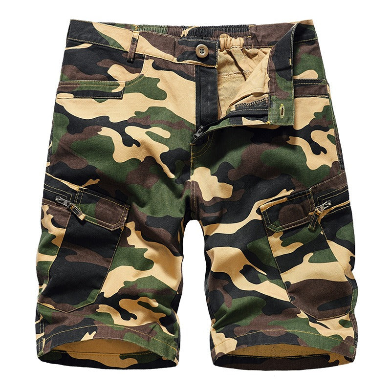 Camouflage Loose Cargo Capris