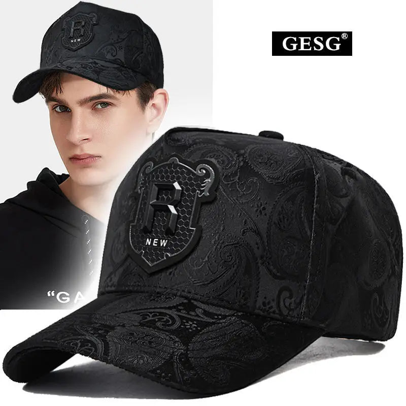 Cashew Embossed Tall Crown Cap