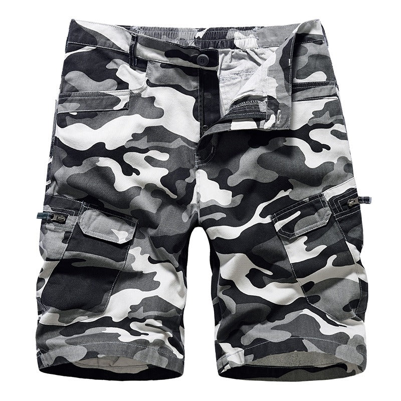 Camouflage Loose Cargo Capris