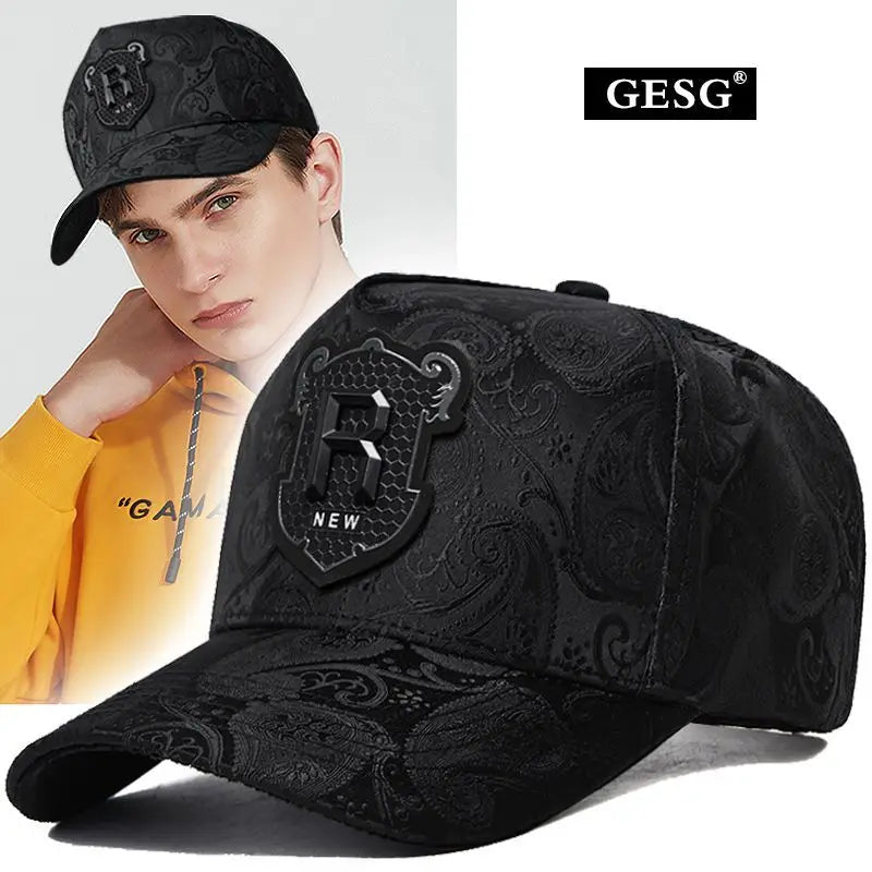 Cashew Embossed Tall Crown Cap