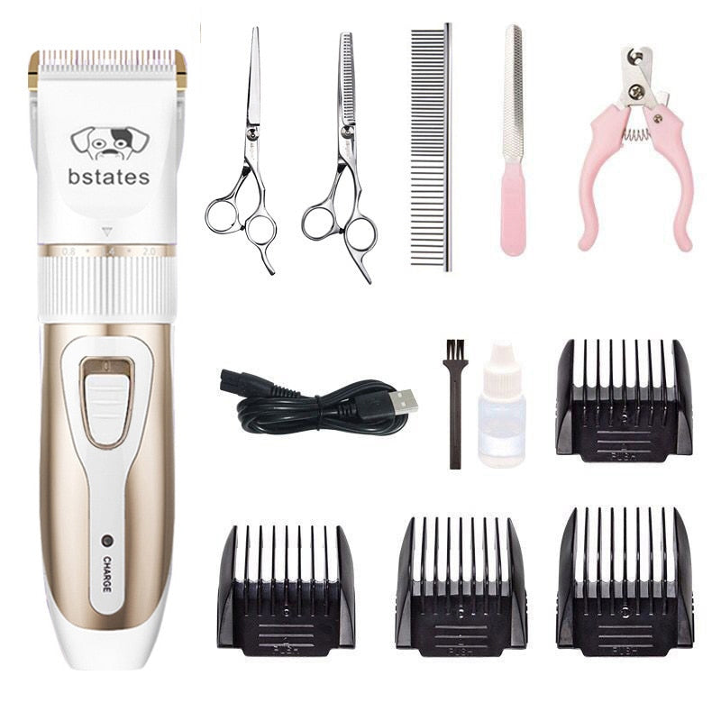 Rechargeable Low-Noise Pet Clipper