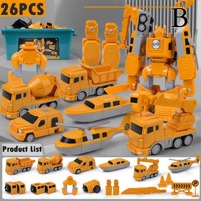 Magnetic Construction Robot Car Set
