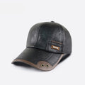PU Leather Stitched Baseball Cap