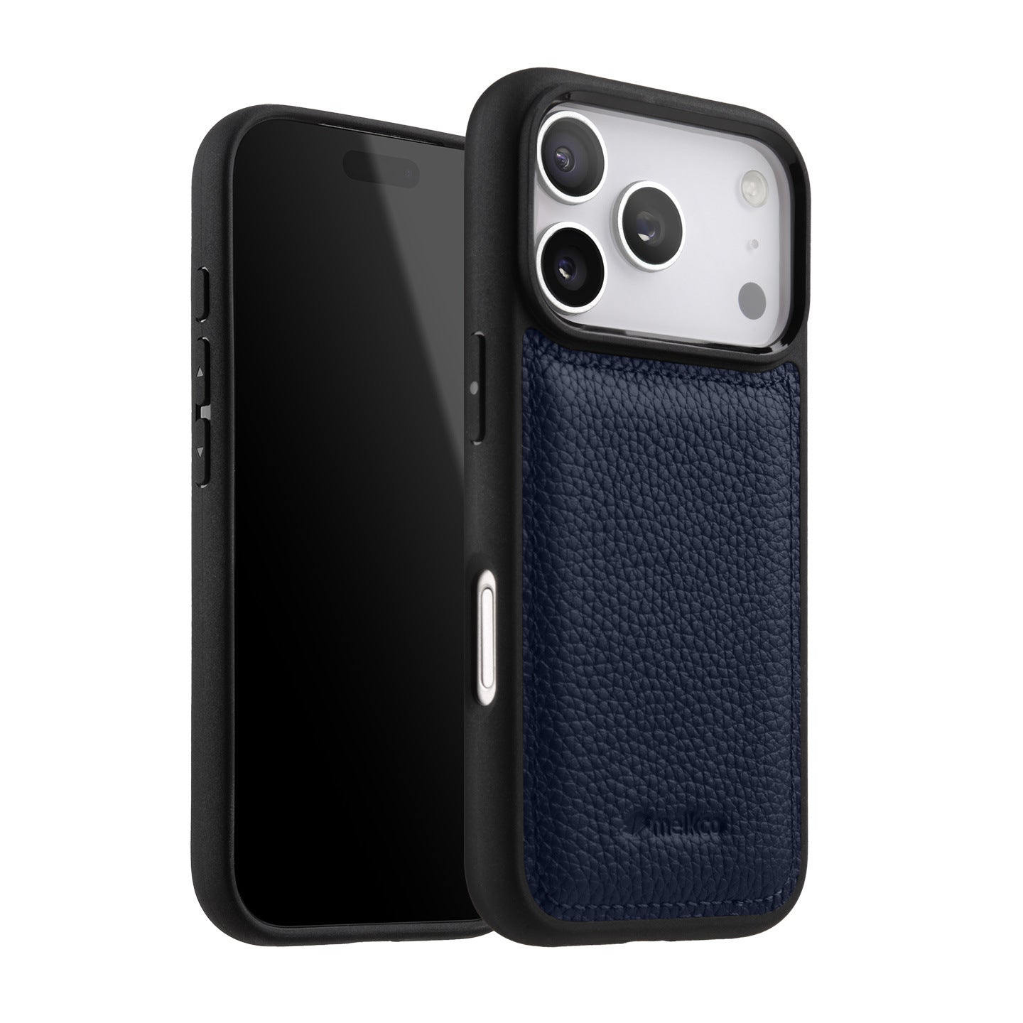 Melkco Leather Case for iPhone 17 Pro Max, Full Coverage Genuine Leather, iPhone 16 Pro, iPhone 15 Pro with Skin Design, iPhone 14 Fashionable Cover