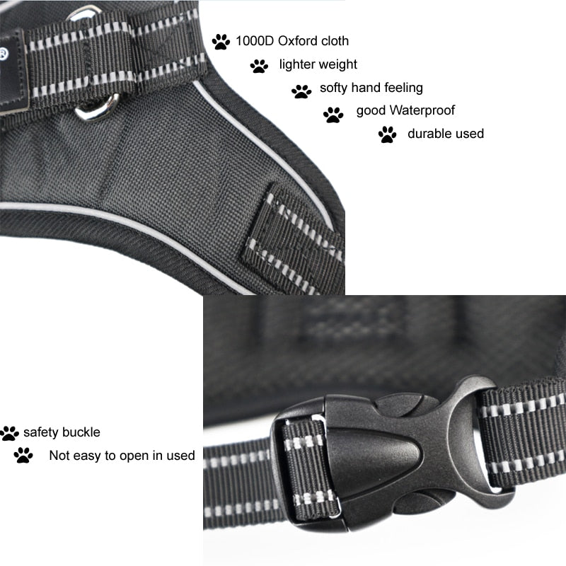 No-Pull Reflective Dog Harness