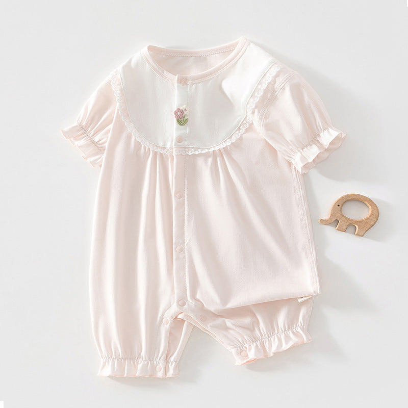 Cute Baby Romper Lightweight Short Sleeve Onesie Infant Clothes
