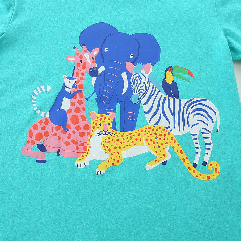 Boys' round neck T-shirt