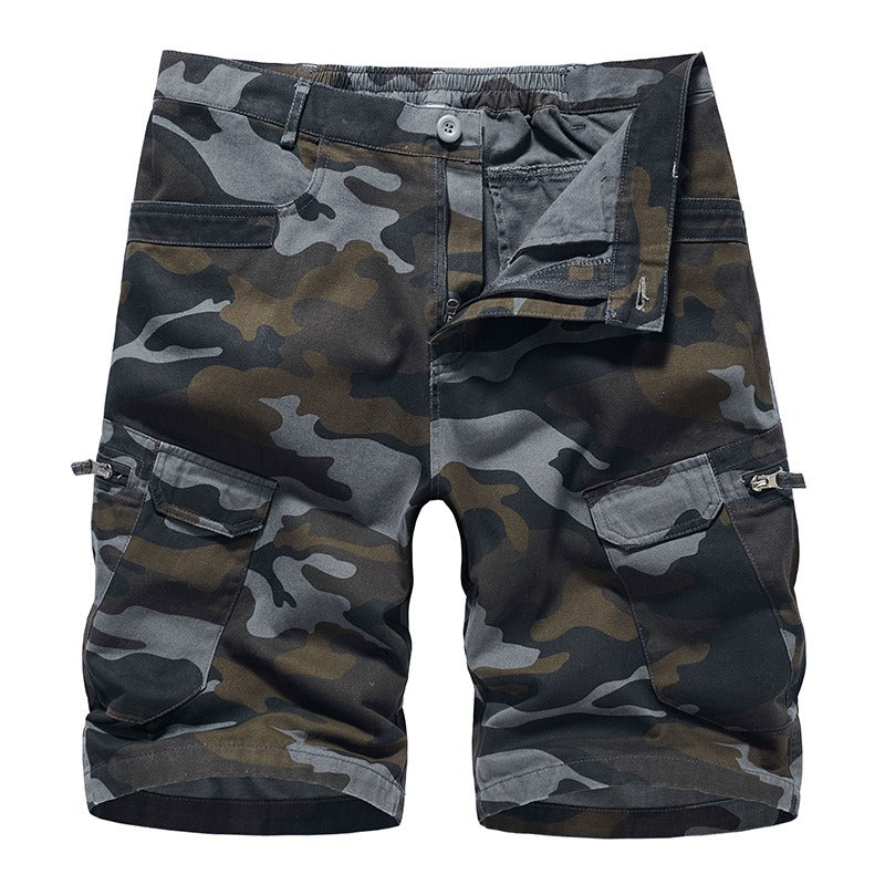 Camouflage Loose Cargo Capris