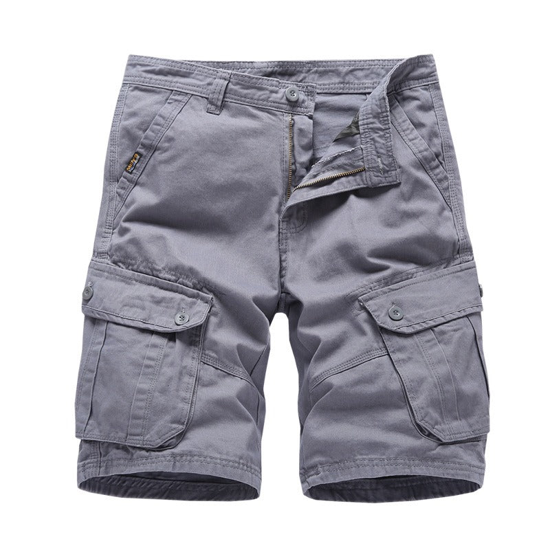 Men's Loose Cotton Cargo Capris