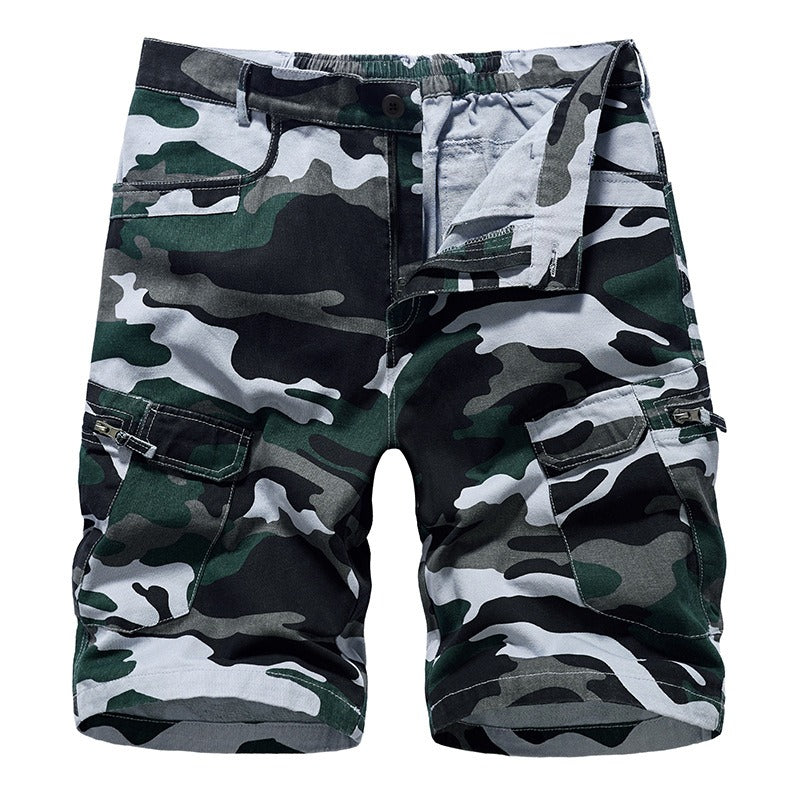 Camouflage Loose Cargo Capris