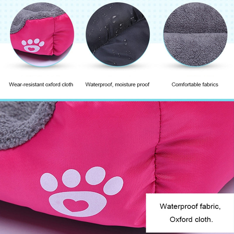 Waterproof Fleece Pet Bed