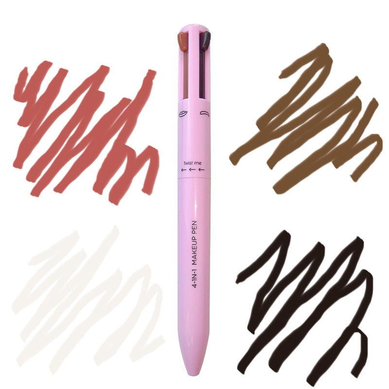 4-in-1 Waterproof Eyebrow Pencil & Eyeliner Highlighter Stick