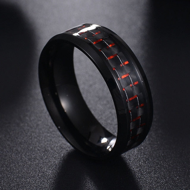 Carbon Fiber Titanium Steel Ring