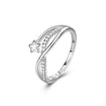 Alloy double-layer star line ring