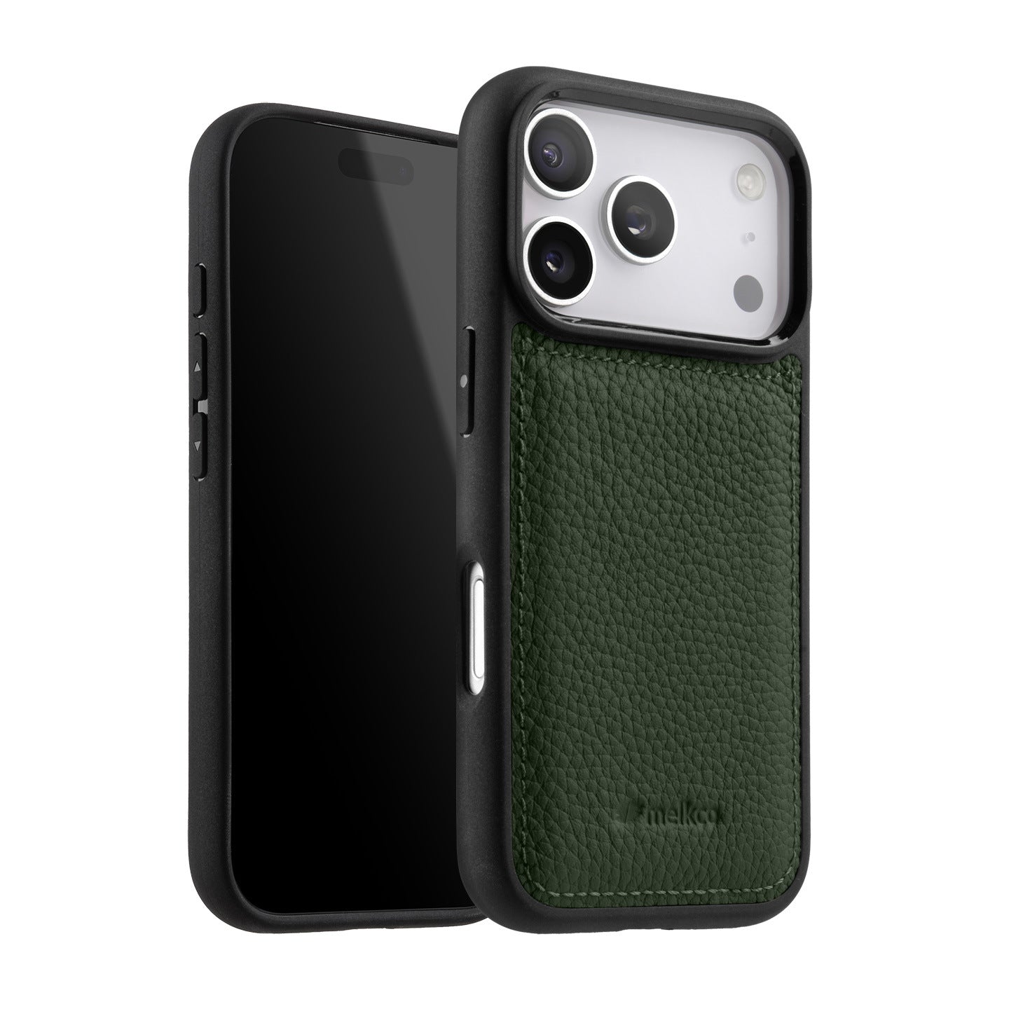 Melkco Leather Case for iPhone 17 Pro Max, Full Coverage Genuine Leather, iPhone 16 Pro, iPhone 15 Pro with Skin Design, iPhone 14 Fashionable Cover