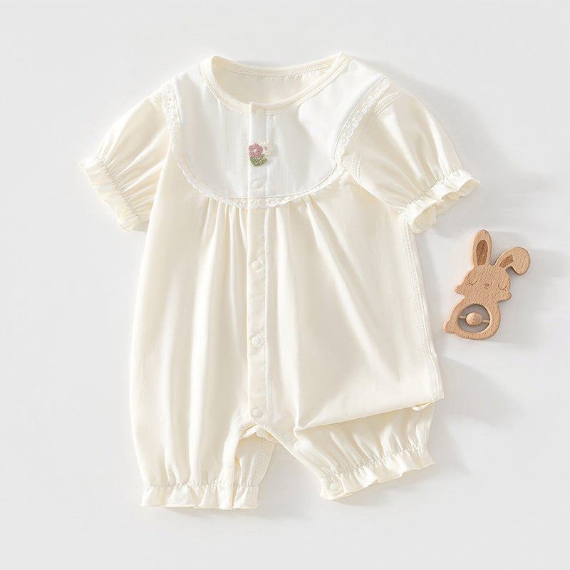 Cute Baby Romper Lightweight Short Sleeve Onesie Infant Clothes