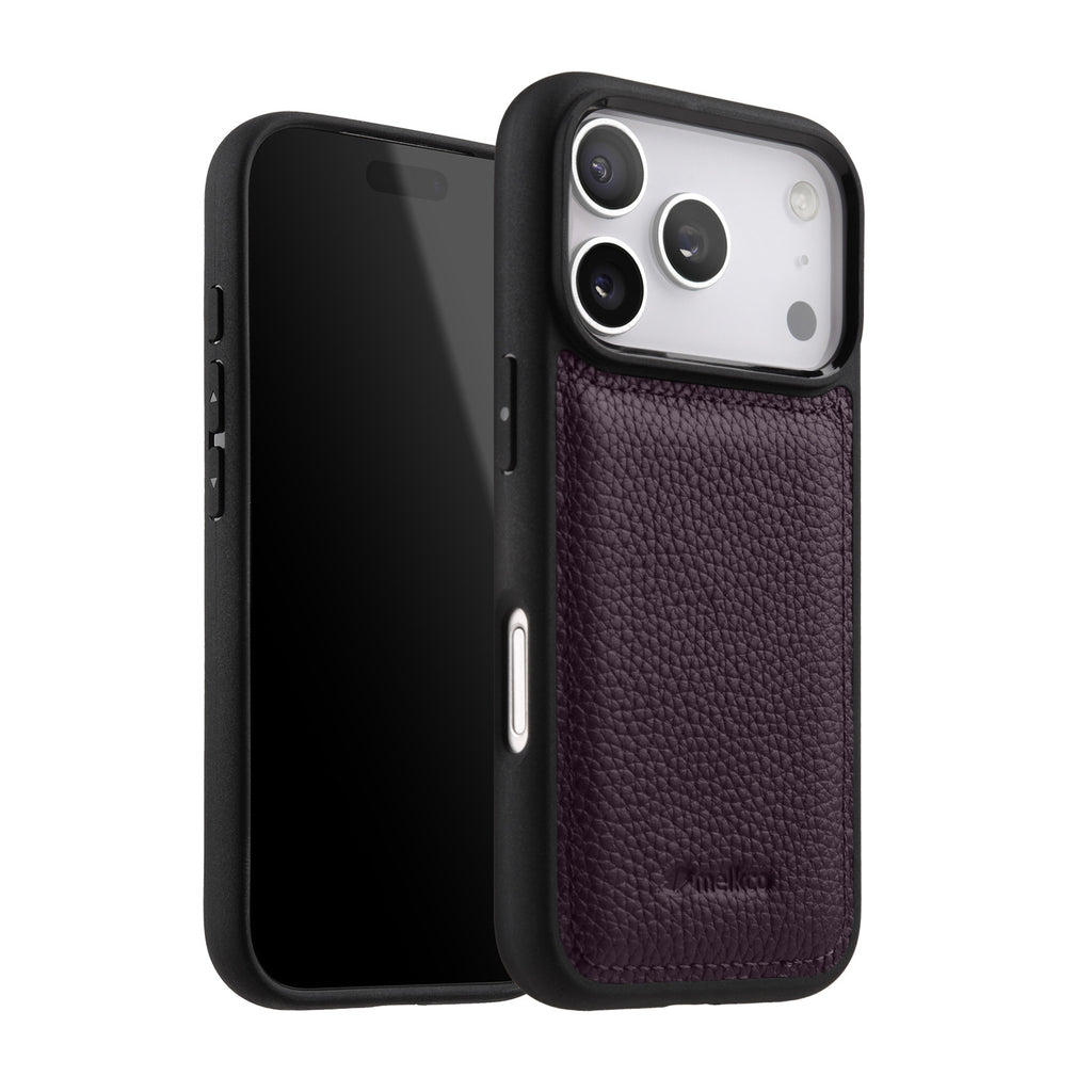 Melkco Leather Case for iPhone 17 Pro Max, Full Coverage Genuine Leather, iPhone 16 Pro, iPhone 15 Pro with Skin Design, iPhone 14 Fashionable Cover