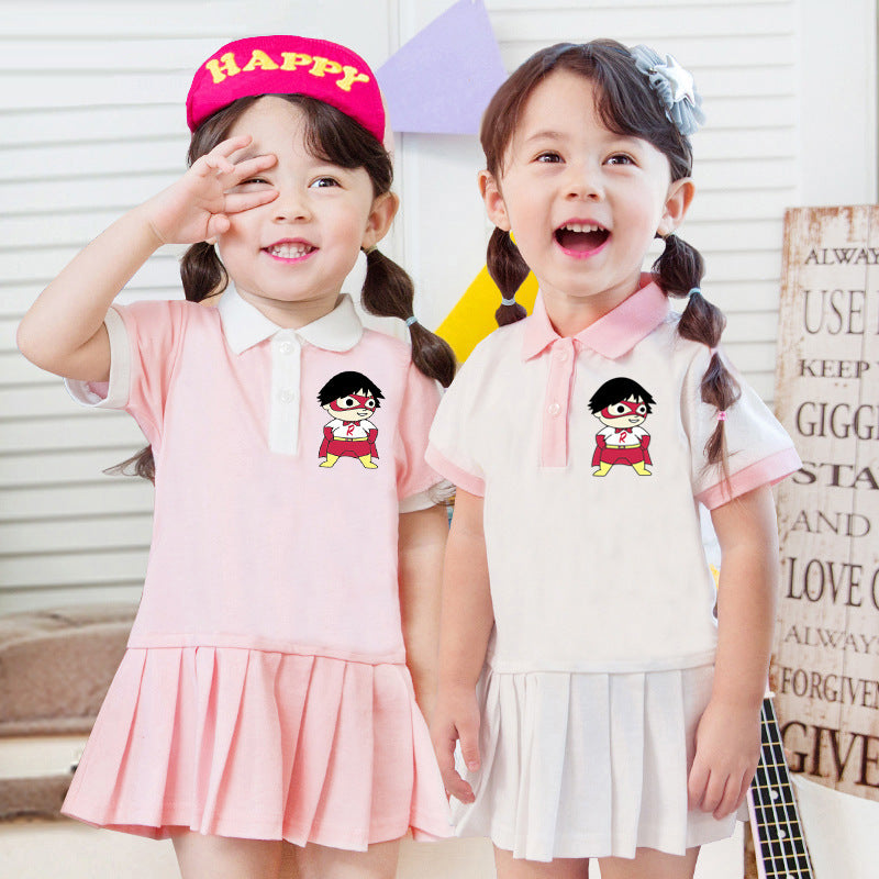 Cartoon children's dress for girls