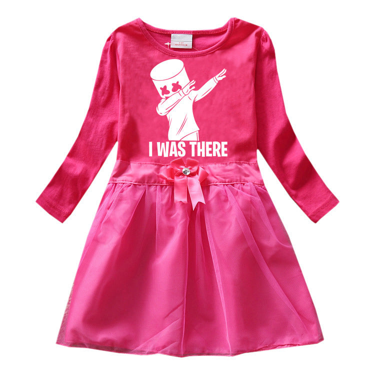 Children's cartoon cotton dress