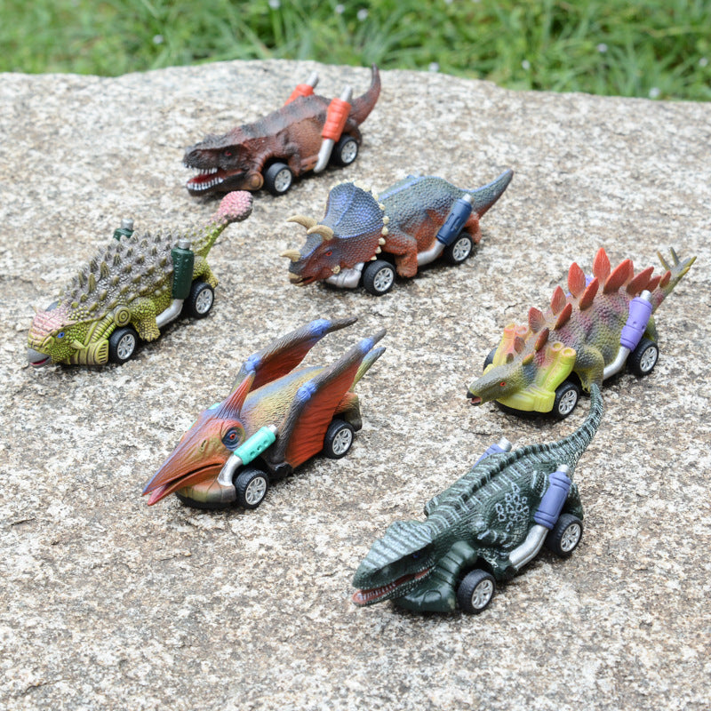 Pull-Back Dinosaur Toy Car