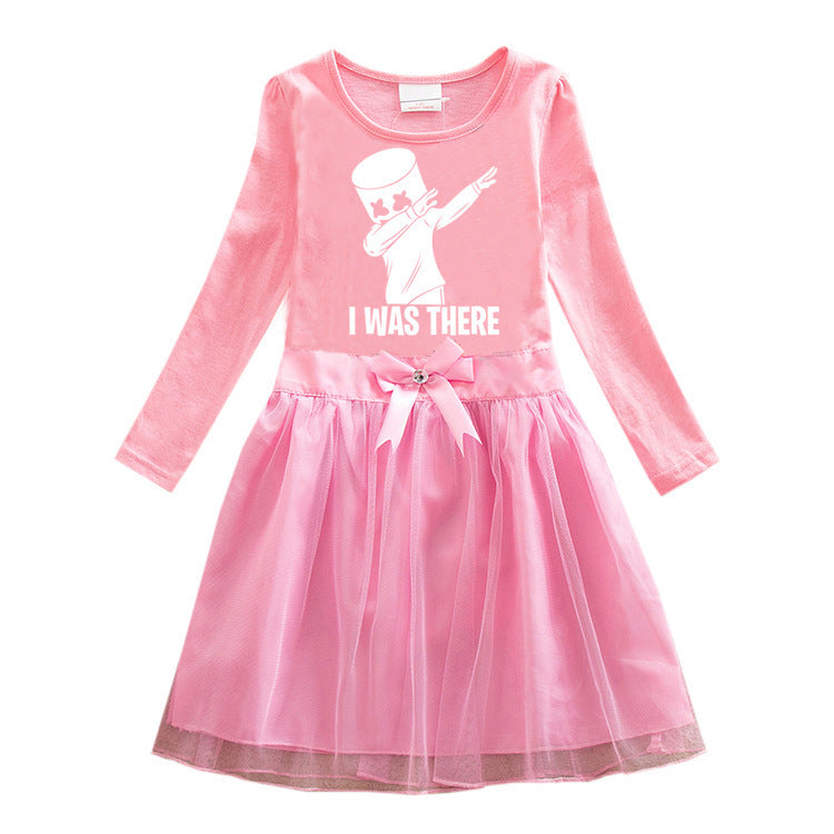 Children's cartoon cotton dress
