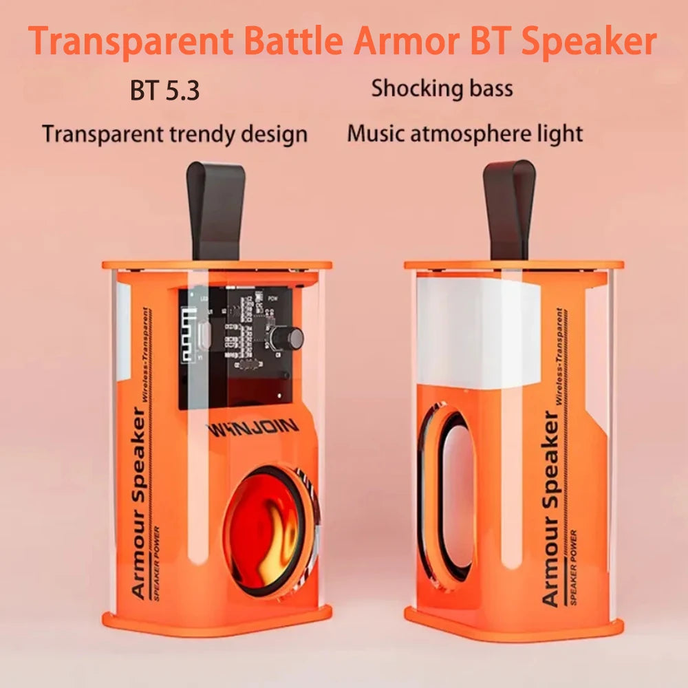 Wireless Bluetooth Speakers Portable Subwoofer Stereo Speaker Type-C Surround Audio Player Loudspeaker Bluetooth V5.3