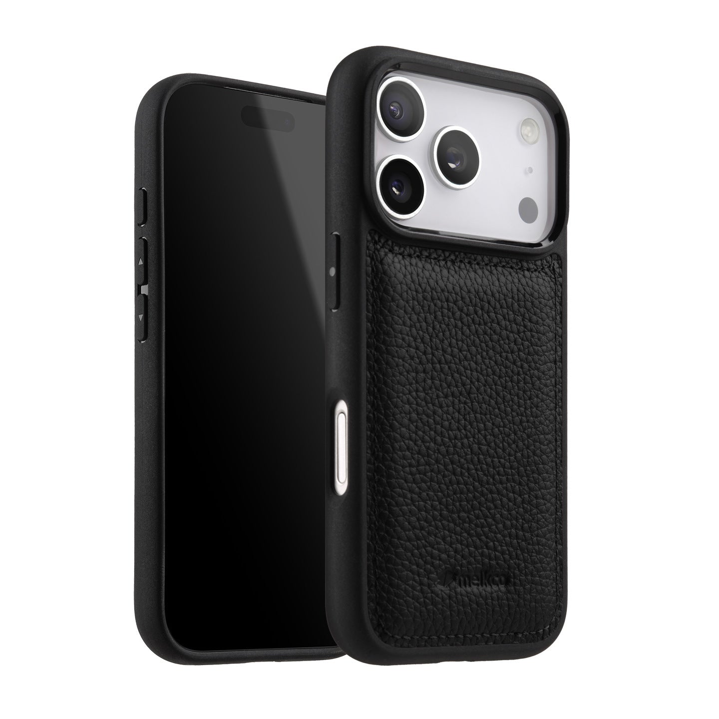 Melkco Leather Case for iPhone 17 Pro Max, Full Coverage Genuine Leather, iPhone 16 Pro, iPhone 15 Pro with Skin Design, iPhone 14 Fashionable Cover