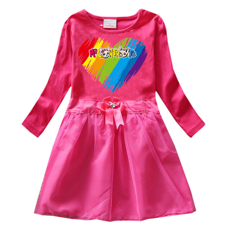 Children's cartoon cotton dress