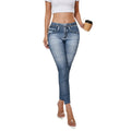 Retro High-Elastic Denim-Like Leggings Butt-Lifting Yoga Pants Denim-Style Yoga Pants Yoga Fitness Wear for Women