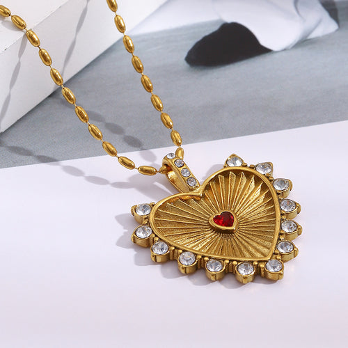 18K Gold Plated Heart Necklace