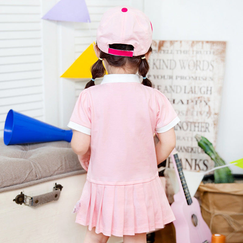 Cartoon children's dress for girls