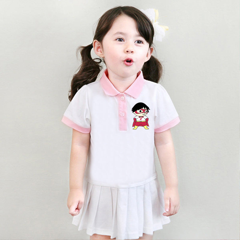 Cartoon children's dress for girls