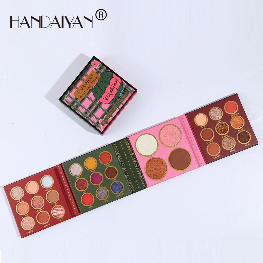 HANDAIYAN 31-Color Eyeshadow, Blush & Highlighter Makeup Set