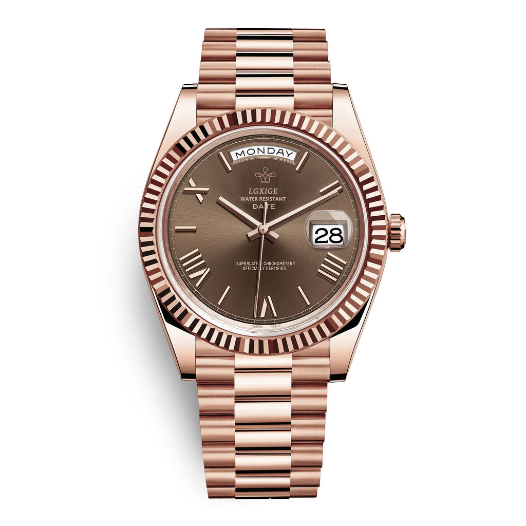 Fashion Style + Brand + Classic Sunday Calendar Watch + Men's Quartz Watch + Waterproof Wristwatch