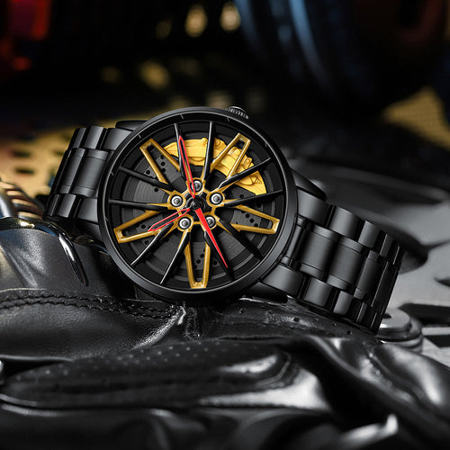 Car Wheel Hub Dial Quartz Watch