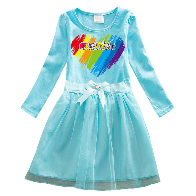 Children's cartoon cotton dress