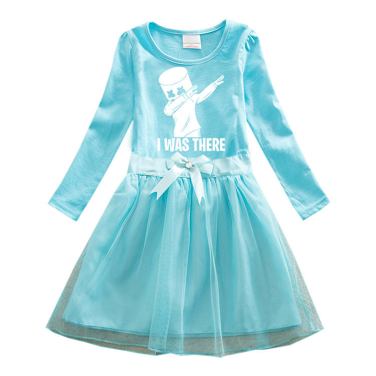 Children's cartoon cotton dress