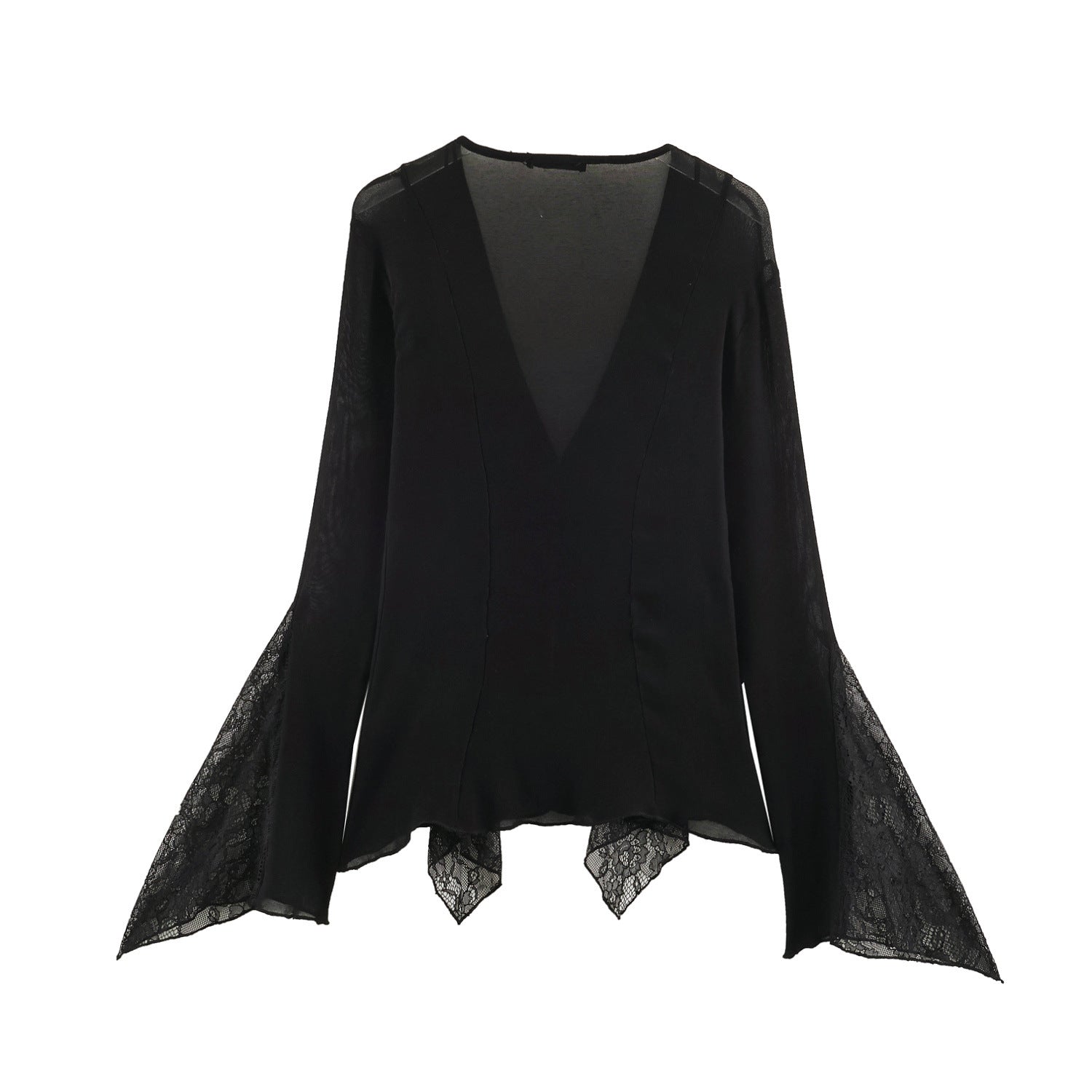 Pure Desire Style Lace Splicing Top