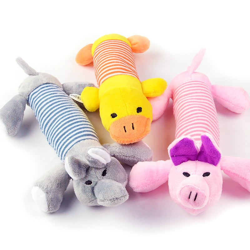 Squeaky Plush Dog Toys