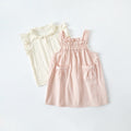 Pocket Overall Dress Set Summer Sleeveless Top and Skirt Two-Piece Outfit