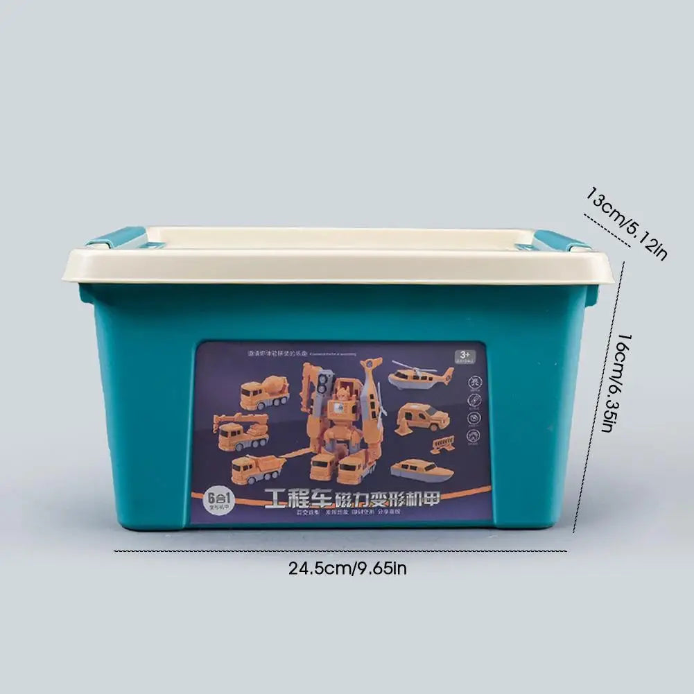 Magnetic Construction Robot Car Set