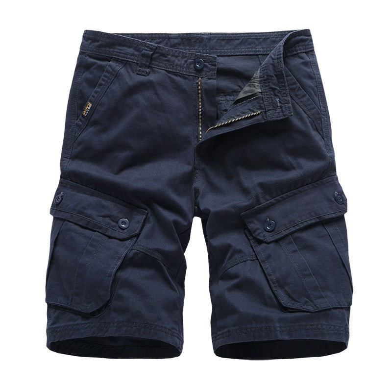 Men's Loose Cotton Cargo Capris