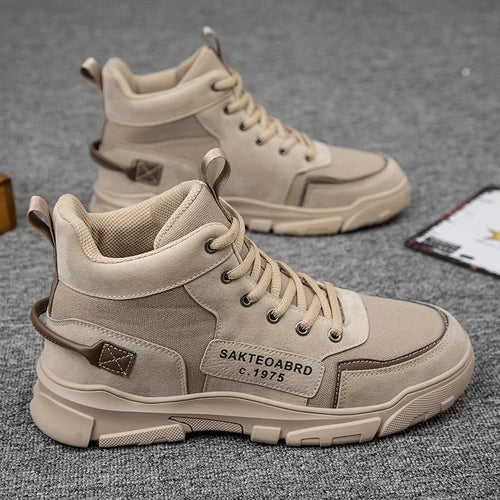 British Style Mid-Top Work Boots