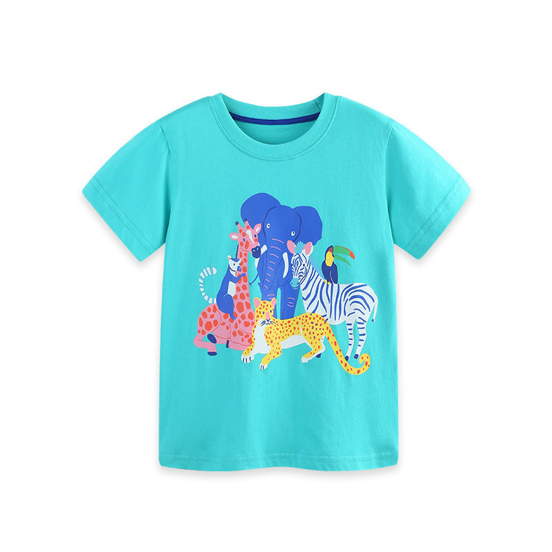 Boys' round neck T-shirt