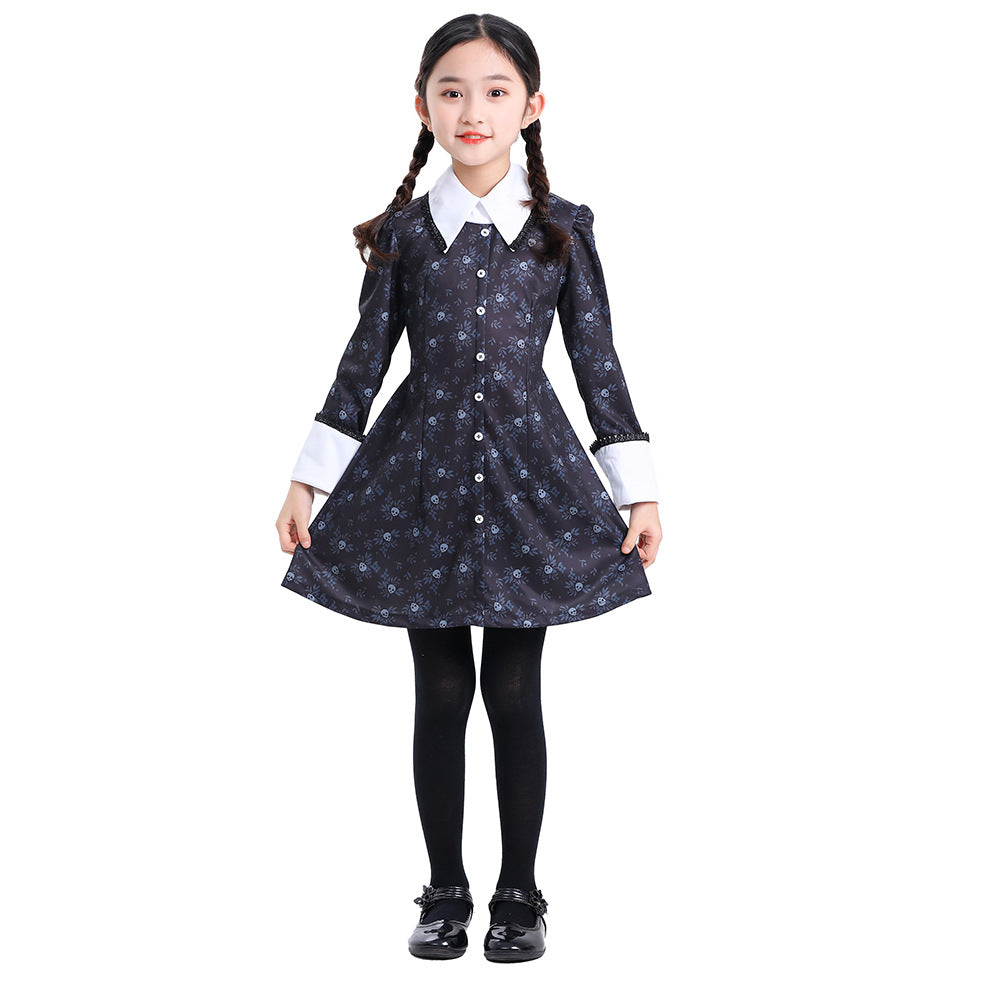 Children's floral dresses TV role-playing costumes for Halloween performances