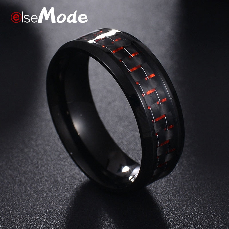 Carbon Fiber Titanium Steel Ring