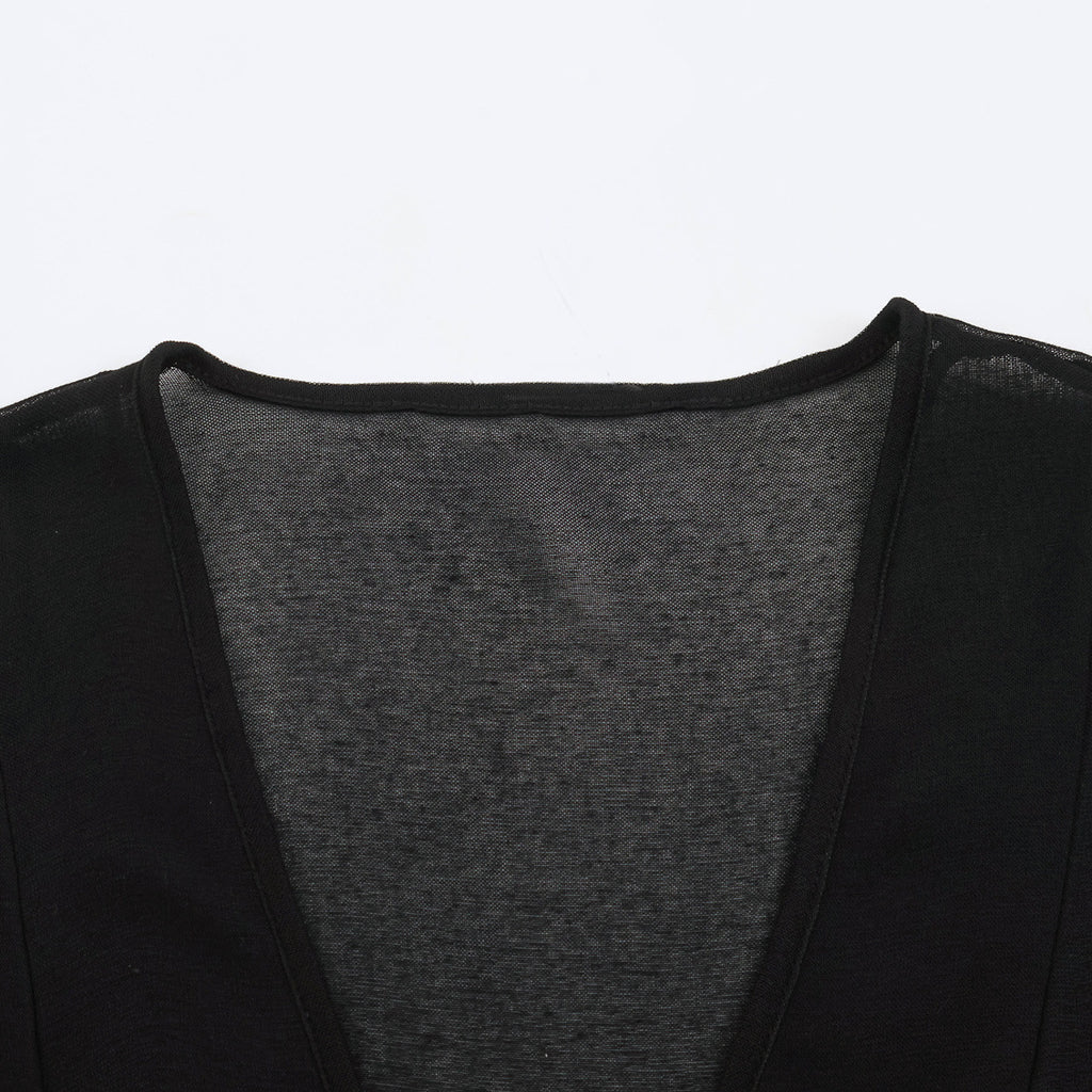 Pure Desire Style Lace Splicing Top
